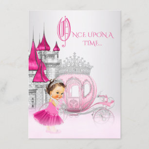 Aschenputtel einmal auf einmal rosa Prinzessin zum Einladung