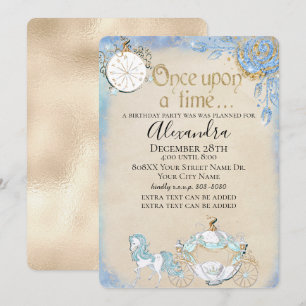 Aschenputtel Fairy Tale Thema geändert Einladung