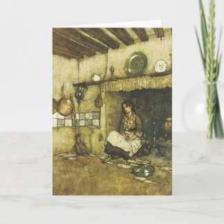 Aschenputtel in der Ashes Fine Art Card Karte