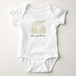 Aschenputtel-Kutsche Baby personalisiert einteilig Strampler