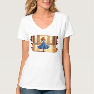 Aschenputtel macht sich bereit – Magisches Kleid v T-Shirt
