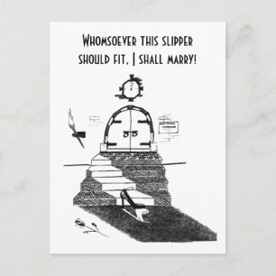 Aschenputtel Postkarte