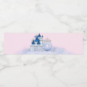 Aschenputtel Prinzessin Wasserflaschen Etiketten