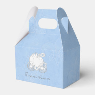 Aschenputtel Silber-Kutsche Blaue Party Favor Boxe Geschenkschachtel