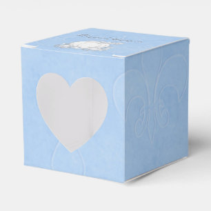 Aschenputtel Silber-Kutsche Blaue Partygeschenk-Bo Geschenkschachtel