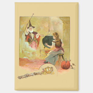 Aschenputtel und ihre Fee Magnet