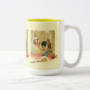 Aschenputtel und ihre feenhafte Gott-Mutter Zweifarbige Tasse