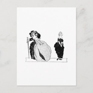 Aschenputtel und ihre Snooty Stepsistans Postkarte