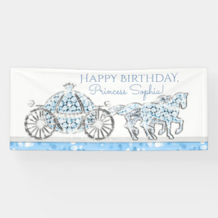 Ascheputtel Prinzessin Geburtstagsbanner Banner