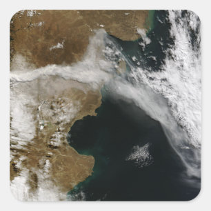 Aschewolke aus dem Ausbruch des Chaiten-Vulkans, C Quadratischer Aufkleber