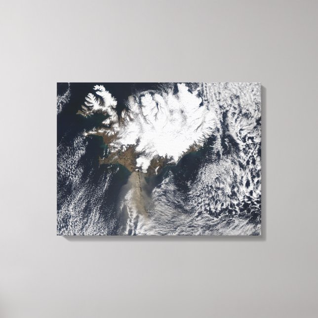 Aschewolke vom Vulkan Eyjafjallajokull, Island Leinwanddruck (Vorderseite)