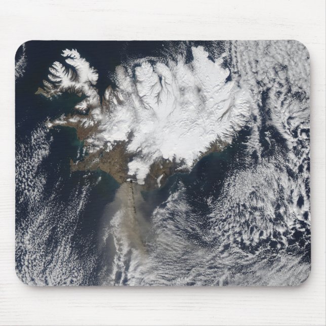 Aschewolke vom Vulkan Eyjafjallajokull, Island Mousepad (Vorne)