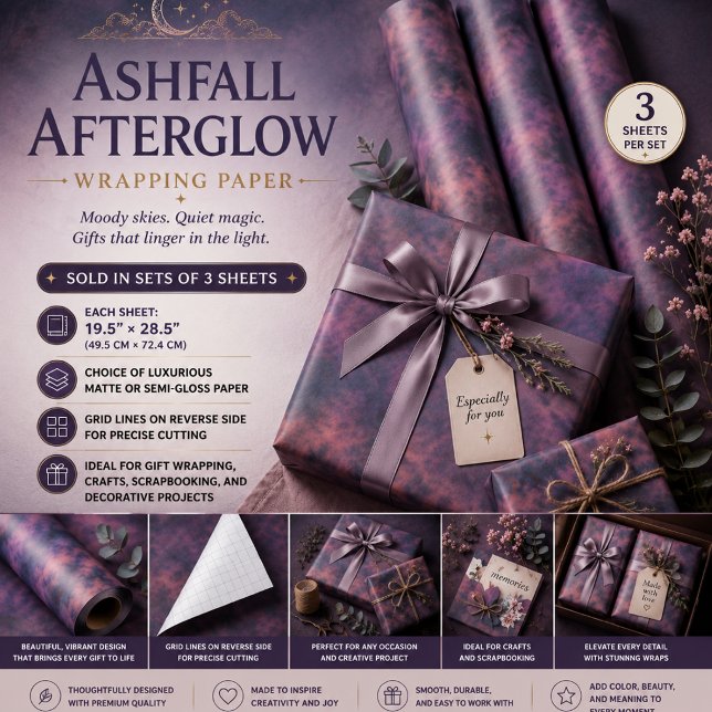 Aschfall Nachglühen Geschenkpapier Set (Von Creator hochgeladen)