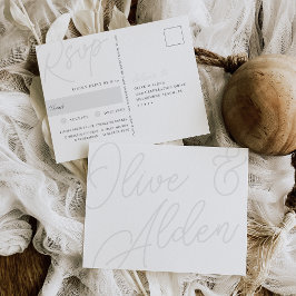 Aschfarben | Script Watermark Meal Choice UAWG Postkarte