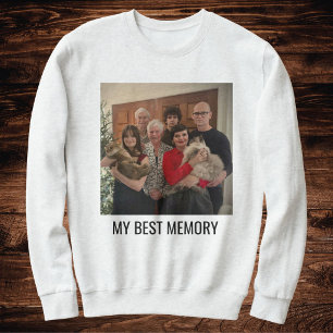 Aschschwarzes personalisiertes Katzenmutter-Famili Sweatshirt