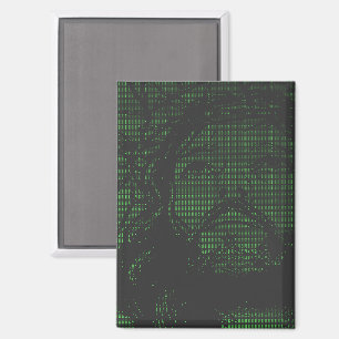 ASCII Art Jesus Dornenkrone Johannes 19:30 Magnet