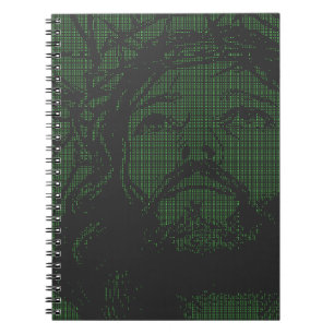 ASCII Art Jesus Dornenkrone Johannes 19:30 Notizblock