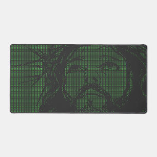 ASCII Art Jesus Dornenkrone Johannes 19:30 Schreibtischunterlage