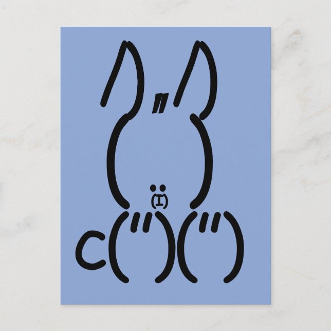 ASCII Kanbit Postkarte (Vorderseite)