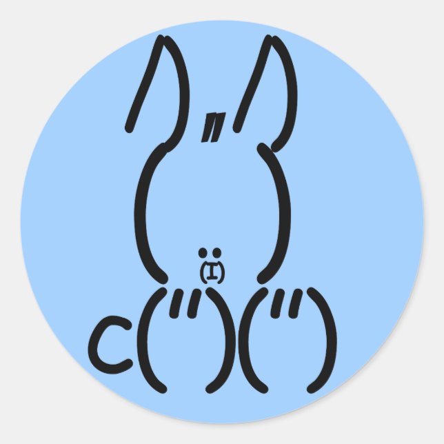 ASCII Kanbit Runder Aufkleber (Vorderseite)