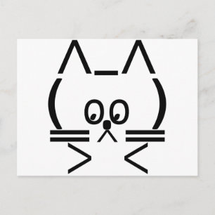 ASCII-Katze Postkarte