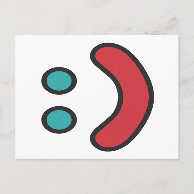 Ascii Smile Postkarte (Vorderseite)