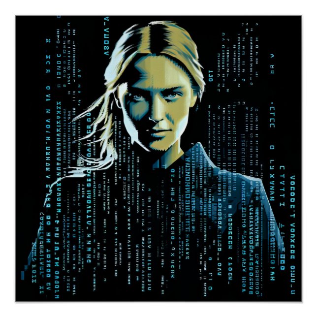 ASCII-Wissenschaftlerin Poster (Vorderseite)