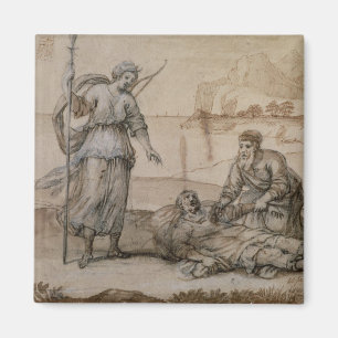 Asclepius, das Hippolytus wieder belebt (Stift u. Magnet