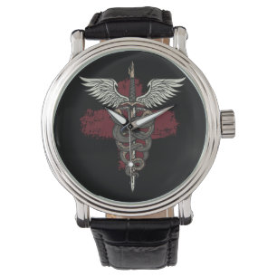 Asclepius griechische Mythologie Medizin Gott Schl Armbanduhr
