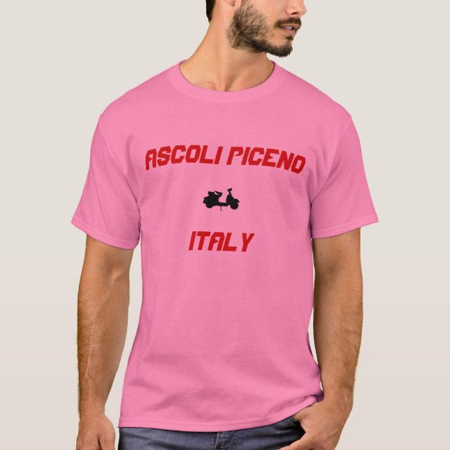 Ascoli Piceno, Italien Scooter T-Shirt (Vorderseite)