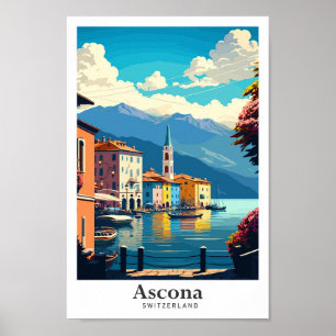 Ascona - Schweiz Kunst, Dichtung und Musik Poster