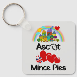 Ascot, Berkshire UK Lieben Mince Pies Schlüsselanhänger
