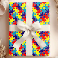 ASD Aspergers Autismus Awareness Puzzle Muster