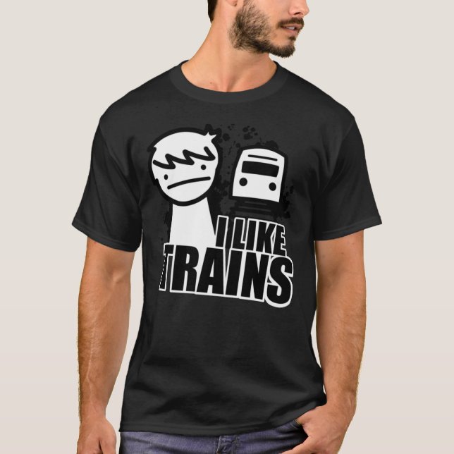 ASDF T-Shirt I Like Trains  Essential T-Shirt (Vorderseite)