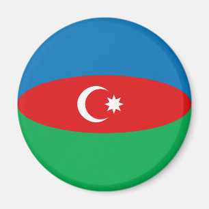 Aserbaidschan Fischaugen-Flagge-Magnet Magnet