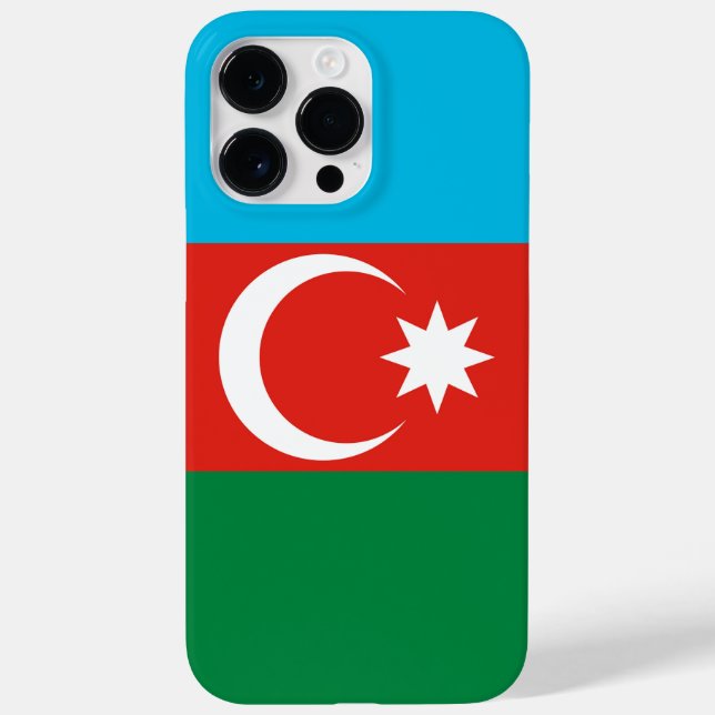 Aserbaidschan-Flagge Case-Mate iPhone 14 Pro Max Hülle (Rückseite)