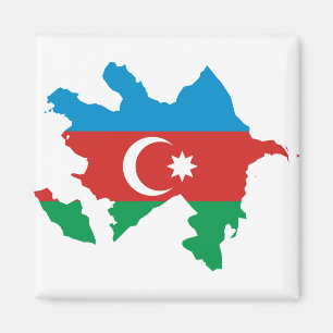 Aserbaidschan Flaggenplan AZ Magnet