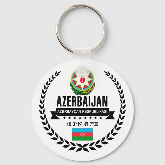 Aserbaidschan Schlüsselanhänger (Vorderseite)