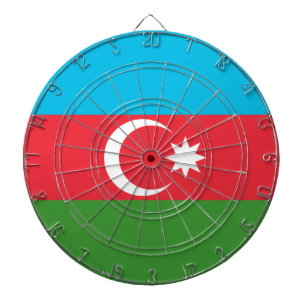 aserbaidschanische Flagge (Aserbaidschan) Dartscheibe