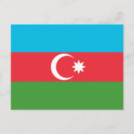 aserbaidschanische Flagge, Flagge Aserbaidschans Postkarte