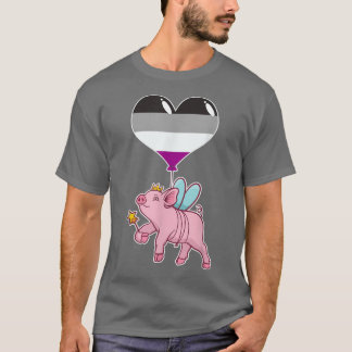 Aseual Pig FairyGenderfluid-Syndrom T-Shirt