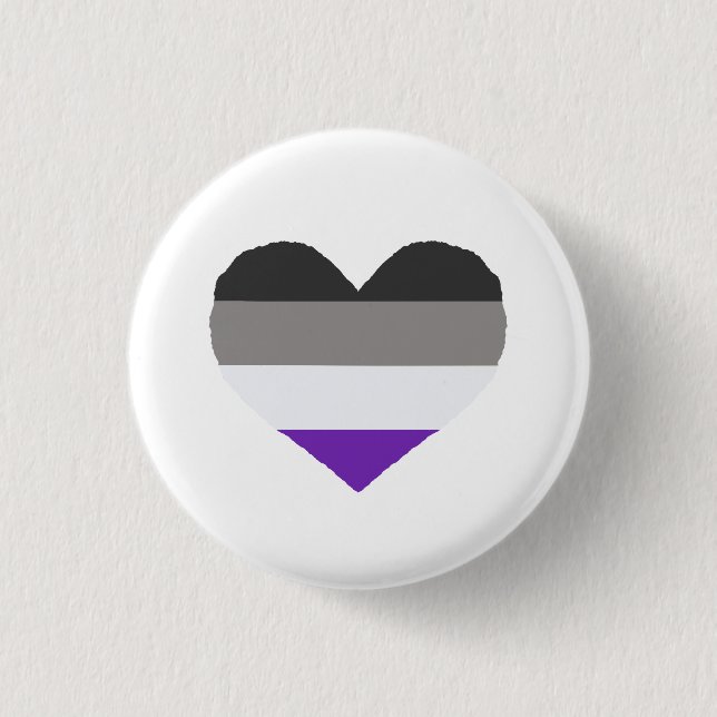Asexual Ace Pride Abzeichen Button (Vorderseite)