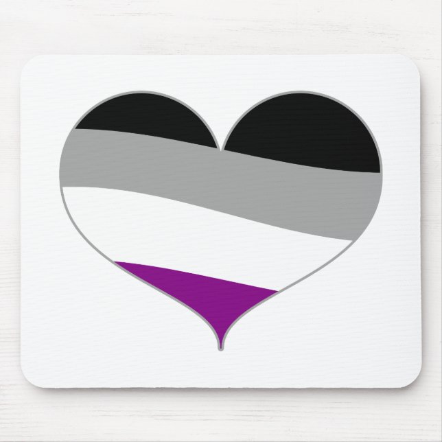 Asexual als Teil des LGBT-Pride-Stroms Mousepad (Vorne)