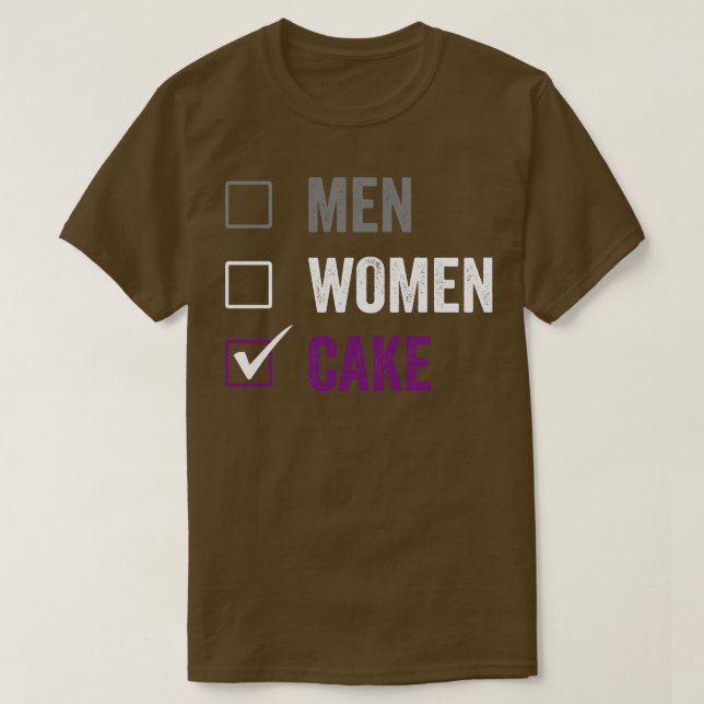 Asexual, anstatt Cake Ace Asexual Pride LGBTIA ess T-Shirt (Design vorne)