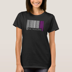 Asexual Barcode Prix San Francisco California Cut T-Shirt