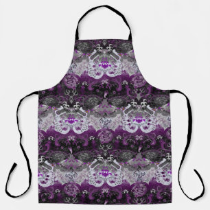Asexual Dragon Damask - Ace-Pride-Flag-Farben Schürze