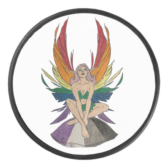 Asexual Faerie Eishockey Puck (Vorderseite)
