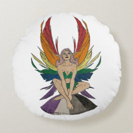 Asexual Faerie Rundes Kissen