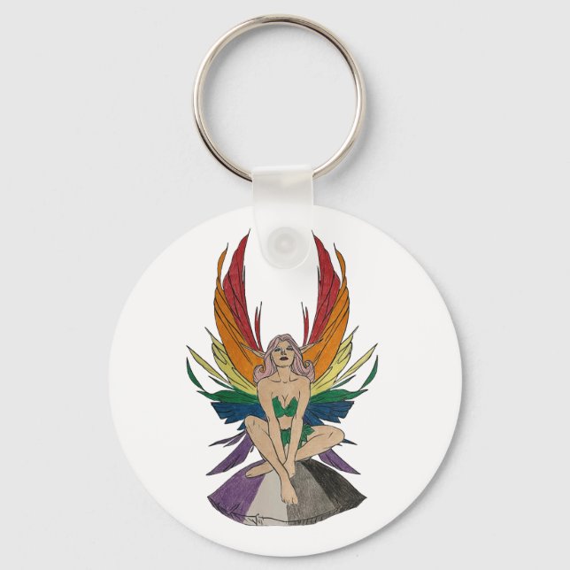 Asexual Faerie Schlüsselanhänger (Vorderseite)