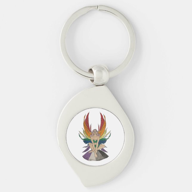 Asexual Faerie Schlüsselanhänger (Vorderseite)